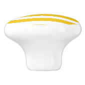 Gelbe und weiße Streifen Moderne gestreifte, schic Keramikknauf (Seitenansicht)