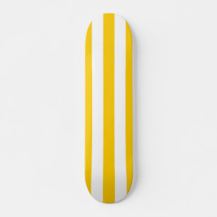 Gelbe und weiße Streifen Skateboard