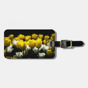 Gelbe und weiße Tulpen Gepäckanhänger