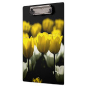 Gelbe und weiße Tulpen Klemmbrett (Links)