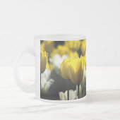 Gelbe und weiße Tulpen Mattglastasse (Links)