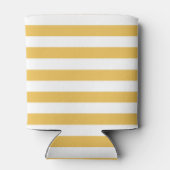 Gelbe und weiße weiße Streifen Dosenkühler (Rückseite)