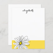 Gelbe und weiße weiße, weißliche Daisy mit benutze (Vorne/Hinten)