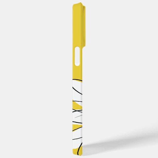 Gelbe und weiße weiße, weißliche Daisy mit benutze Case-Mate iPhone Hülle (Rückseite / Rechts)