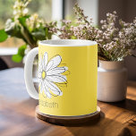 Gelbe und weiße weiße, weißliche Daisy mit benutze Kaffeetasse<br><div class="desc">Ein Zen-und skurrile,  Hipster-Kunstwerk. Sie können einen Namen,  ein Monogramm oder einen anderen benutzerdefinierten Text hinzufügen. Wenn Sie die Kunst verschieben möchten,  klicken Sie auf die Schaltfläche Anpassen,  um Änderungen vorzunehmen.</div>