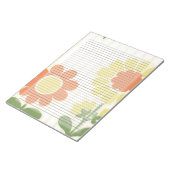 Gelbe Uni Retro Orange Mitte Jahrhundert Notizblock (angewinkelt)