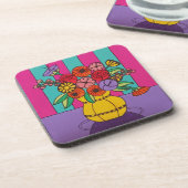 Gelbe Vase Getränkeuntersetzer (Linke Seite)