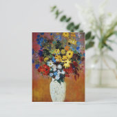 Gelbe Vase von Blume, Odilon Redon Blume Postkarte (Stehend Vorderseite)