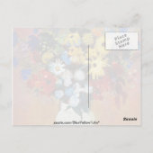 Gelbe Vase von Blume, Odilon Redon Blume Postkarte (Rückseite)
