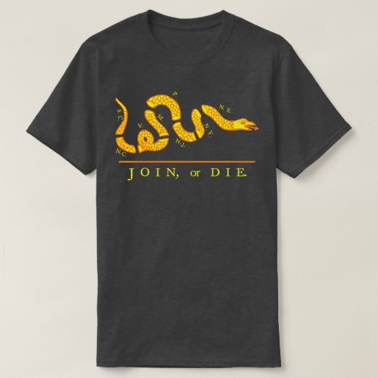 Gelbe Verbindung oder Die T-Shirt (Design vorne)