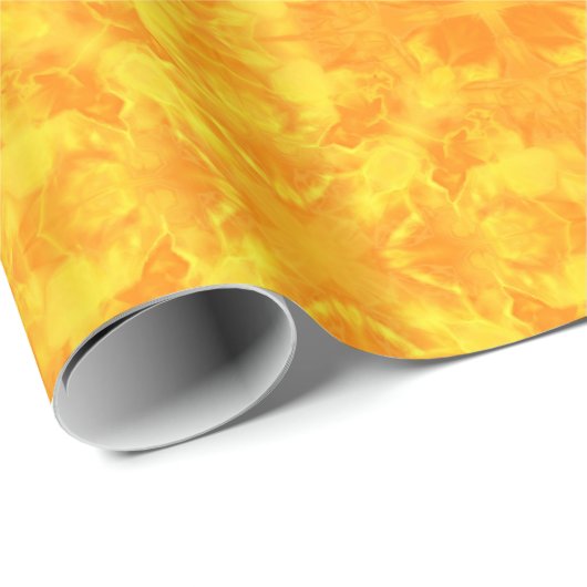 Gelbe Verzierung Geschenkpapier (Rolleneckpunkt)