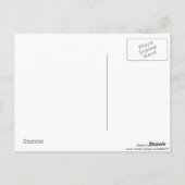 Gelbe vier Uhr Postkarte (Rückseite)