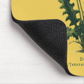 Gelbe Vintage Kronleuchter-Blume Mousepad (Ecke)