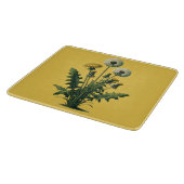 Gelbe Vintage Kronleuchter-Blume Schneidebrett (Ecke)