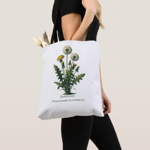Gelbe Vintage-Löwenzahnblüten  Tasche