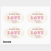 Gelbe Vintage Rose Candy Buffet Sticker (Blatt)