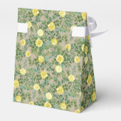 Gelbe Vintage Rose Elegante Hochzeit Geschenkschachtel (Rückseite)