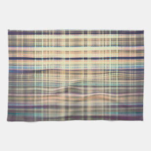 Gelbe Vintage Streifen Geschirrtuch