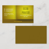 gelbe Visitenkarte (Vorne/Hinten)