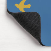 Gelbe Vogel-Mausunterlage Mousepad (Ecke)