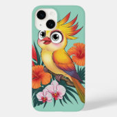 Gelbe Vögel mit Blume Case-Mate iPhone Hülle (Rückseite)