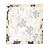 Gelbe Vögel Notizblock (Vorderseite)