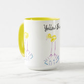Gelbe Vögel - wunderlich - niedlich Tasse (Vorderseite Links)