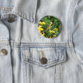 Gelbe Vogelknopf Button (Beispiel)