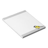 Gelbe Vogelparus Große Cartoon Illustration Notizblock (angewinkelt)