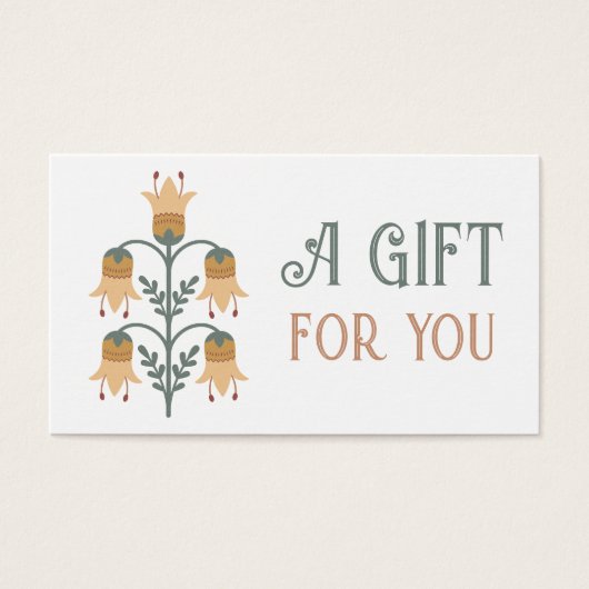 Gelbe Volkskunst - Blume (Vorderseite)