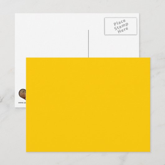 Gelbe Vorlage Postkarte (Vorne/Hinten)