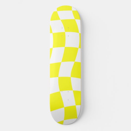 Gelbe Wacheckung Skateboard (Vorderseite)
