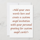 Gelbe Wächter Engel Custom Einladung oder Einladun (Rückseite)