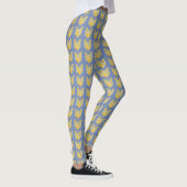 Gelbe Wächter Engel Kunst Leggings (Rechts)