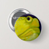Gelbe Wächtergoby-Fische Button (Vorne & Hinten)