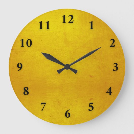 Gelbe Wanduhr (Vorderseite)