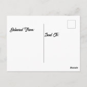 Gelbe Warblerküken im Nest Postkarte (Rückseite)