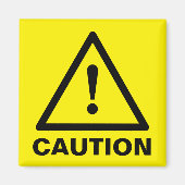 Gelbe Warnschildmagnete Magnet (Vorne)
