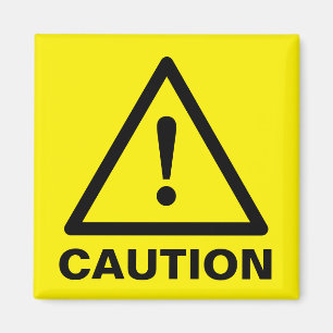 Gelbe Warnschildmagnete Magnet