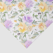 Gelbe Wasserfarbe Lila Seidenpapier (Ausschnitt)