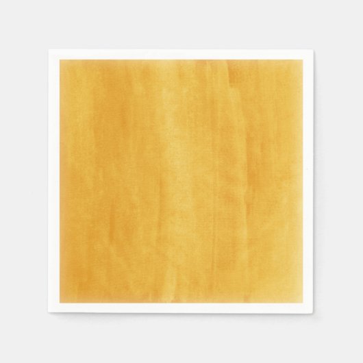 Gelbe Wasserfarbe Moderne gestrichen gestört Serviette (Vorderseite)