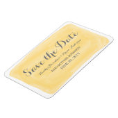 Gelbe Wasserfarbe Zeitschrift speichern Magnet (Linke Seite)