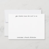 Gelbe Wasserfarben Tulips Flat Danke Karte (Rückseite)