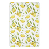 Gelbe Wasserfarben und Grünmuster Mini Klemmbrett (Rückseite)