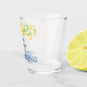 Gelbe Wasserfarben Zitronen Blau Mittelmeer Tessin Schnapsglas (Rechts)