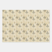 Gelbe Wasserfarbenmotive Geschenkpapier Set (Vorderseite 2)