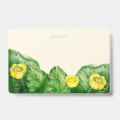 Gelbe Wasserlilie Ausweis (Rückseite)