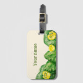 Gelbe Wasserlilie Gepäckanhänger (Vorderseite Vertikal)