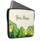 Gelbe Wasserlilie Laptopschutzhülle (Vorne Rechts)