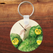 Gelbe Wasserlilie Schlüsselanhänger (Vorderseite)